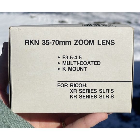 Vintage Camera Lens Rikenon 52 Zoom 1:2 50mm RKN 35-70 F3.5-4.5 w/ Box RICOH - Picture 5 of 11